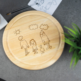 Engraved Custom Handwriting Circle Board